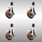Service Caster 5 Inch 316SS High Temp Glass Filled Nylon 1-7/8 Inch Stem Caster Set Brake SCC SCC-SS316EX20S514-GFNSHT-TLB-178-4 - alternate 2